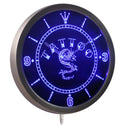 ADVPRO Tattoo Chinese Dragon Ink Bar Beer Neon Sign LED Wall Clock nc0357 - Blue
