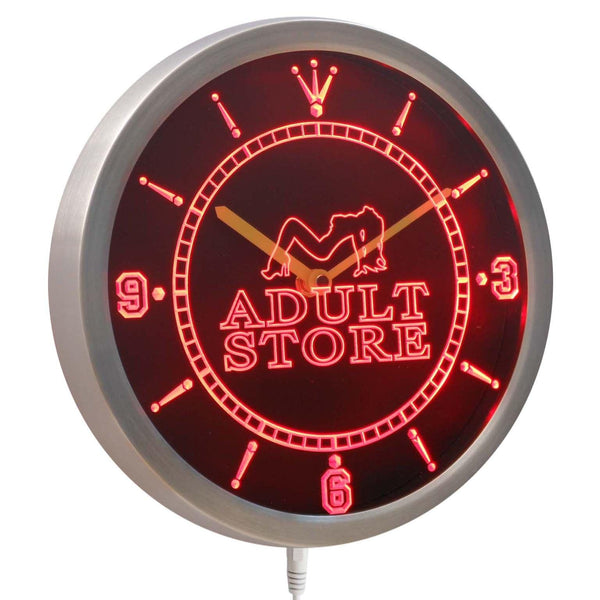 ADVPRO Adult Store Toy Shop Neon Sign LED Wall Clock nc0364 - Red