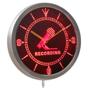 ADVPRO Recording Studio Display Neon Sign LED Wall Clock nc0369 - Red