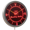 ADVPRO Recording Studio Microphone Bar Neon Sign LED Wall Clock nc0370 - Red