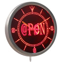 AdvPro - Internet Open @ Neon Sign LED Wall Clock nc0377 - Neon Clock