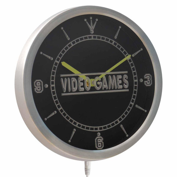 ADVPRO Video Game Display Shop Neon Sign LED Wall Clock nc0396 - Multi-color