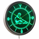 ADVPRO DJ Disc Jockey Club Music Disco Bar Beer Neon Sign LED Wall Clock nc0398 - Green