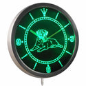 ADVPRO Mastiff Dog Pet Shop Bar Beer Neon Sign LED Wall Clock nc0410 - Green