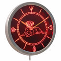 ADVPRO Mastiff Dog Pet Shop Bar Beer Neon Sign LED Wall Clock nc0410 - Red