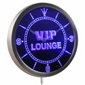 ADVPRO VIP Lounge Bar Beer Club Pub Wine Neon Sign LED Wall Clock nc0413 - Blue