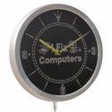 ADVPRO I Fix Computer Repair Gift Neon Sign LED Wall Clock nc0426 - Multi-color