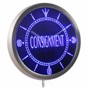 ADVPRO Consignment Service Display Decor Neon Sign LED Wall Clock nc0428 - Blue