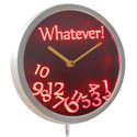 AdvPro - Whatever Time Bar Beer Retire Gift Decor LED Neon Wall Clock nc0464 - Neon Clock
