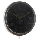 ADVPRO Route US 66 Neon Sign LED Wall Clock nc0702 - Multi-color