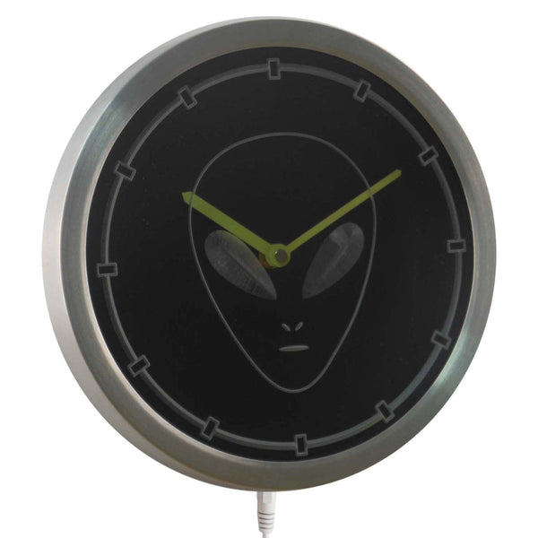 ADVPRO Alien Space Ship Neon Sign LED Wall Clock nc0704 - Multi-color