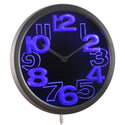 ADVPRO Big Words Neon Sign LED Wall Clock nc0706 - Blue