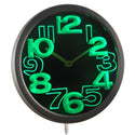 ADVPRO Big Words Neon Sign LED Wall Clock nc0706 - Green