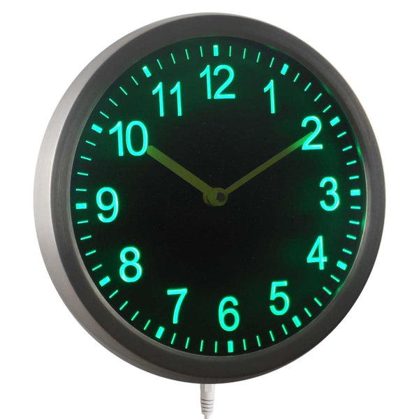 AdvPro - 3D Engraved Neon Sign LED Wall Clock nc0707 - Neon Clock