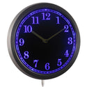 ADVPRO 3D Engraved Neon Sign LED Wall Clock nc0708 - Blue