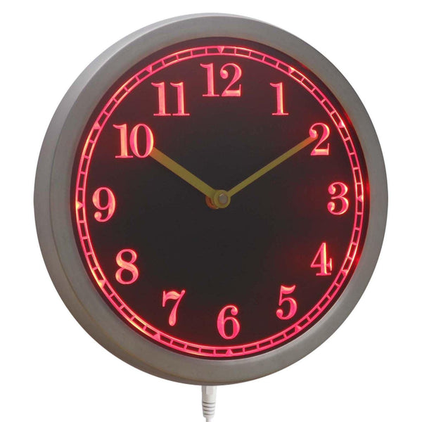 AdvPro - 3D Engraved Neon Sign LED Wall Clock nc0708 - Neon Clock