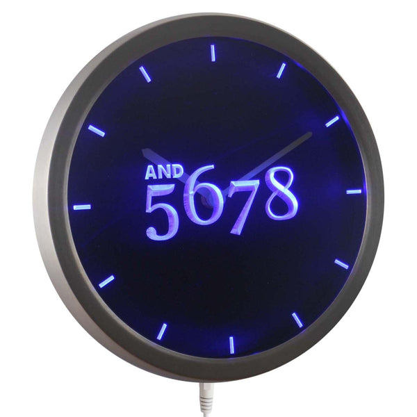 ADVPRO Dancer Dance Time Neon Sign LED Wall Clock nc0710 - Blue