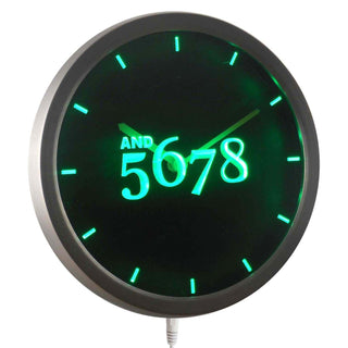 ADVPRO Dancer Dance Time Neon Sign LED Wall Clock nc0710 - Green