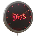 ADVPRO Dancer Dance Time Neon Sign LED Wall Clock nc0710 - Red