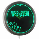 AdvPro - Whenever Time I'm Late Retired Gift Neon Sign LED Wall Clock nc0712 - Neon Clock