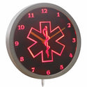 AdvPro - EMS Paramedic Neon Sign LED Wall Clock nc0713 - Neon Clock