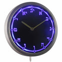 ADVPRO Hebrew Numbers Jewish Temple School Neon Sign LED Wall Clock nc0715 - Blue