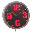 AdvPro - Huge Number 3D Engraved Neon Sign LED Wall Clock nc0716 - Neon Clock