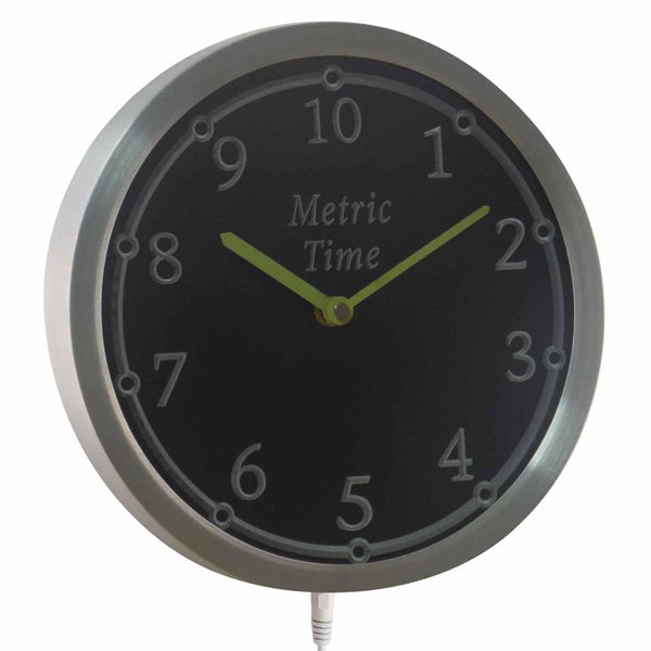 ADVPRO Metric TIME Neon Sign LED Wall Clock nc0910 - Multi-color