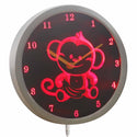 ADVPRO Monkey Neon Sign LED Wall Clock nc0911 - Red