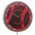 ADVPRO Baseball Sport Neon Sign LED Wall Clock nc0913 - Red
