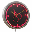 AdvPro - Cherries Kitchen Decor Neon Sign LED Wall Clock nc0920 - Neon Clock