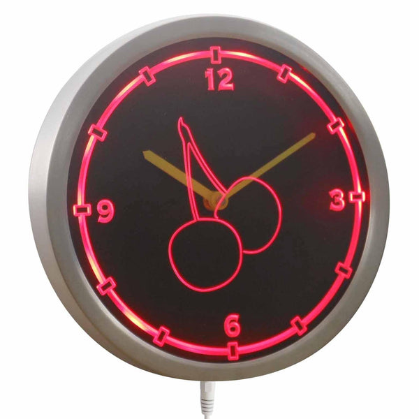 AdvPro - Cherries Kitchen Decor Neon Sign LED Wall Clock nc0920 - Neon Clock