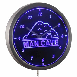 ADVPRO Man Cave Decor Bar Beer Pub Club Neon Sign LED Wall Clock nc0925 - Blue