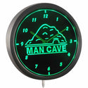 ADVPRO Man Cave Decor Bar Beer Pub Club Neon Sign LED Wall Clock nc0925 - Green
