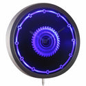 ADVPRO Circular Saw Blade Carpenter Gift Neon Sign LED Wall Clock nc0946 - Blue