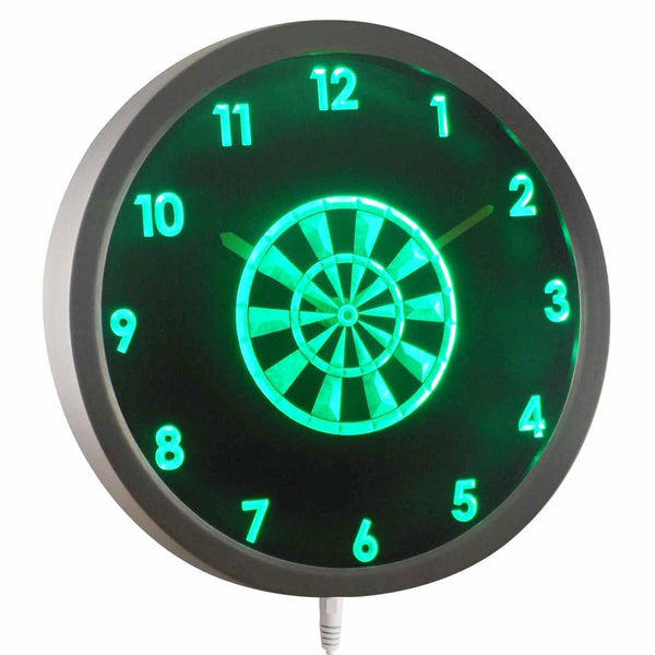 AdvPro - Dartboard Dart Game Room Bar Beer Neon Sign LED Wall Clock nc0948 - Neon Clock