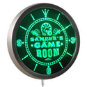 ADVPRO Game Room Personalized Your Name Bar Beer Sign Neon LED Wall Clock ncpl-tm - Green