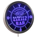ADVPRO Garage Car Repair Personalized Your Name Bar Neon Sign LED Wall Clock ncpp-tm - Blue