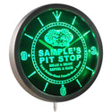 AdvPro - Pit Stop Personalized Your Car Racing Bar Beer LED Neon Wall Clock ncpu-tm - Neon Clock