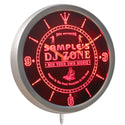 ADVPRO Name Personalized Custom DJ Zone Music Turntable Neon Sign LED Wall Clock ncqh-tm - Red
