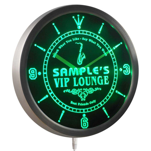 ADVPRO Name Personalized Custom VIP Lounge Best Friend Only Neon Sign LED Wall Clock ncqi-tm - Green