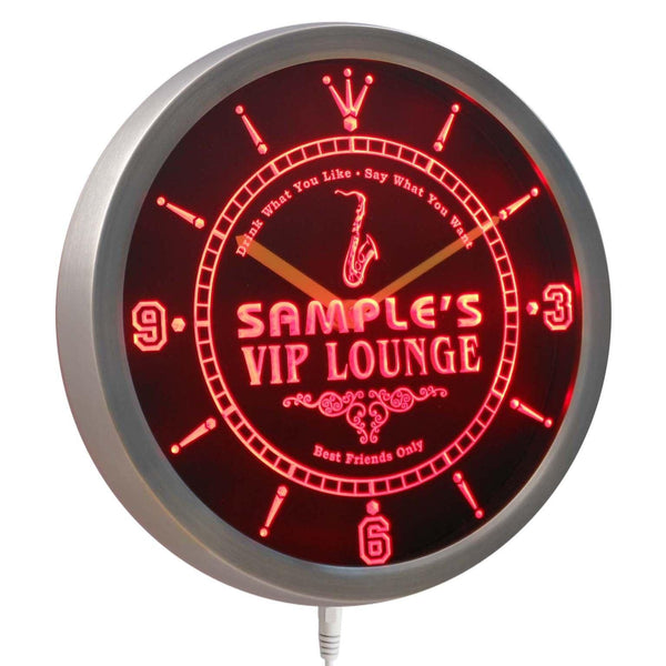 ADVPRO Name Personalized Custom VIP Lounge Best Friend Only Neon Sign LED Wall Clock ncqi-tm - Red