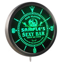 ADVPRO Name Personalized Sexy Bar Now Playing Stripper Neon Sign LED Wall Clock ncqk-tm - Green