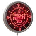 AdvPro - Personalized Hockey Penatly Box Bar Beer LED Neon Wall Clock ncqt-tm - Neon Clock