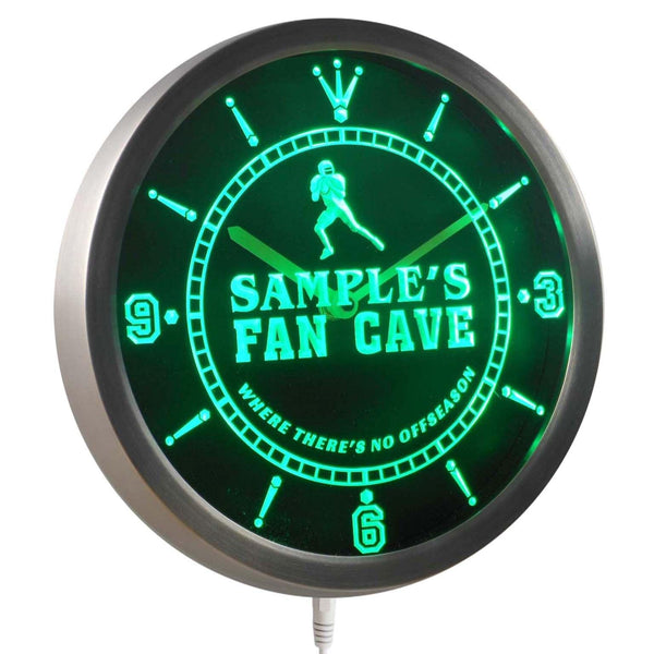 AdvPro - Personalized Football Fan Cave Bar Beer LED Neon Wall Clock ncte-tm - Neon Clock