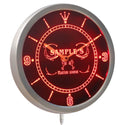AdvPro - Personalized Martini Lounge Cocktails LED Neon Wall Clock ncti-tm - Neon Clock
