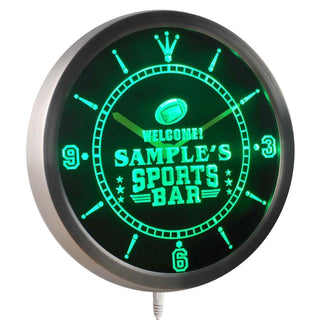 ADVPRO Name Personalized Custom Sports Bar Beer Pub Neon Sign LED Wall Clock nctj-tm - Green