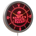 ADVPRO Name Personalized Custom Sports Bar Beer Pub Neon Sign LED Wall Clock nctj-tm - Red