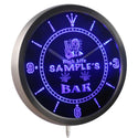 ADVPRO Name Personalized Custom Marijuana High Life Bar Neon Sign LED Wall Clock nctp-tm - Blue