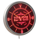 ADVPRO Name Personalized Custom Family Bar & Grill Beer Home Neon Sign LED Wall Clock ncu-tm - Red